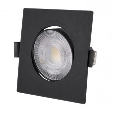 Φωτιστικό LED Χωνευτό Κινητό 3/5/7W 230V 38° CCT Μαύρο 21-3719